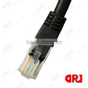 24 AWG Pure Copper Conductor Cat6 Ethernet Patch Cable - Black