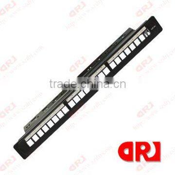 Shenzhen DRJ 24 ports UTP blank cat5e patch panel