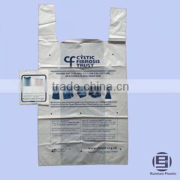 CF Biodegradable PE Plastic Printed Donation Bag For Collection