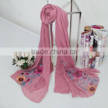 Wholesale Flower Embroidery Women Ladies Fashion Exquisite Hijab