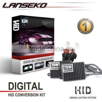 Lanseko high quality AC xenon kit slim ballast car accessories 35w/45w/75w hid h7 xenon kit with 2 years warranty