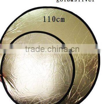 ET-110 photography light reflector silver&gold 110cm 2 in 1 foldable photo Studio Reflector board