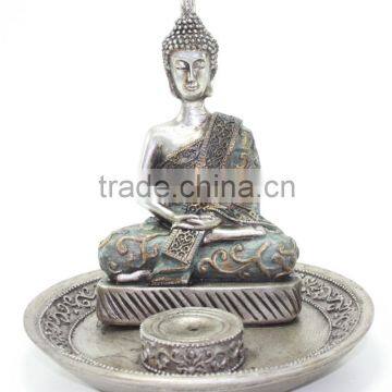 Thai Earth Touching Shakyamuni Meditating Buddha Figurines Peace Luck Prosperity Statues