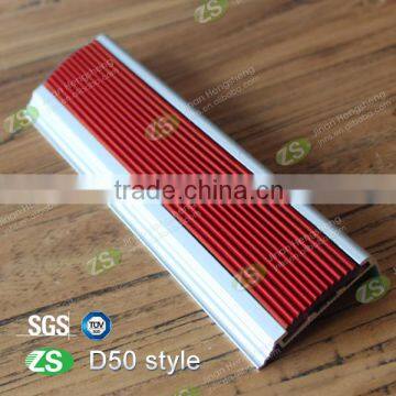 Anti-slip PVC Aluminum Brass stair nosing for Stair Edge