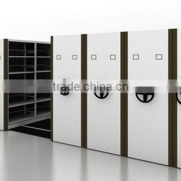 Mechanical Type School Library Steel Movable Book Shelving