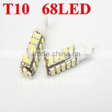 New 168 192 W5W T10 68smd 1206 DC12V White 68LED 1206 SMD LED Car Auto Bulbs LED Signal Lights White Super Bright photo-2