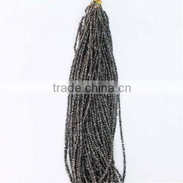 Rough Black Diamond Beads, Black Diamond String, Rough Diamond