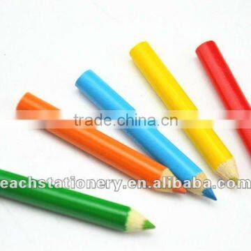 2013 best selling 1.7'' natural wood mini color pencil set small pencil