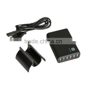 EU/US/UK Plug 6 port usb charger for iphone 6, 5V/12A 60Watt