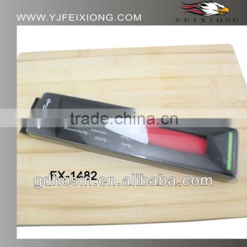 3" colorful TPR handle ceramic kitchen knife with gift box