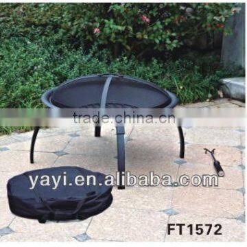 30 inch steel outdoor bbq folding fire pit