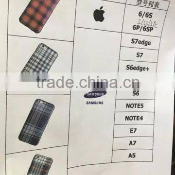 Fashion England Style Check Grain Case for Samsung Note 5 Note 4 E7 A7 A5 TPU Gel Back Cover SLD MT-5805 photo-6