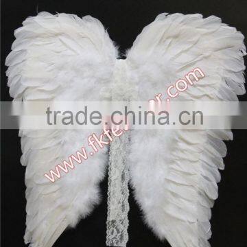 Party Supplies Decorations White Big Angel Wings With Goose Feather