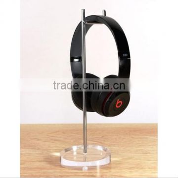 Acrylic Aluminum Headphone Display Stand Holder Rack / Earphone Headset Hanger