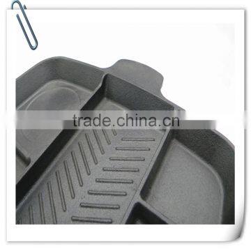 Square Shape Cast Iron Meal Frying Plate Dish Master Pan photo-4