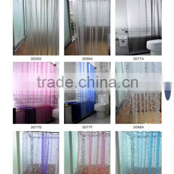 100% Pvc Water Proof Soild Color Vinyl Curtain