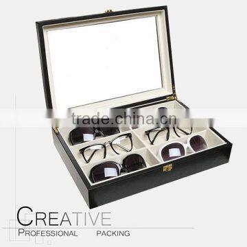 Manufacturers supply leather eye glasses case Dongguan box