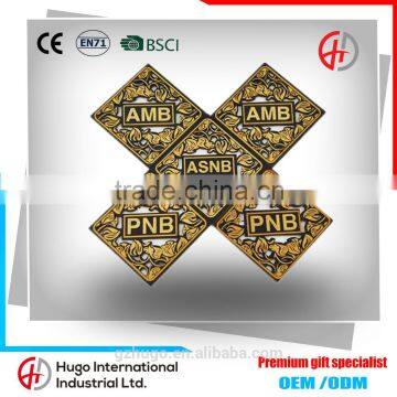 China Low Price Custom Printed Die Cut Promotion Gift Adhesive Wood Stickers with Logo