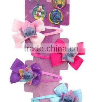 4 PCS FASHION FABRIC CHARM HAIR CLIP