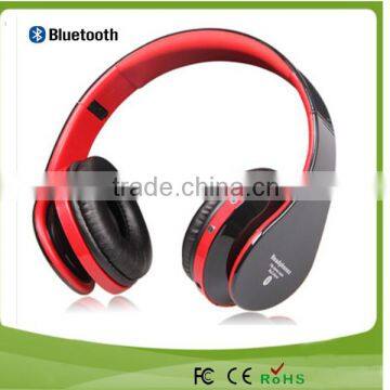 Super bass cheap wireless bluetooth headphone 2014 with TF card and FM