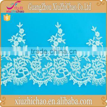 T29(1.1) xiuzhichao cheap mesh embroidery lace trim for wedding dress accessories