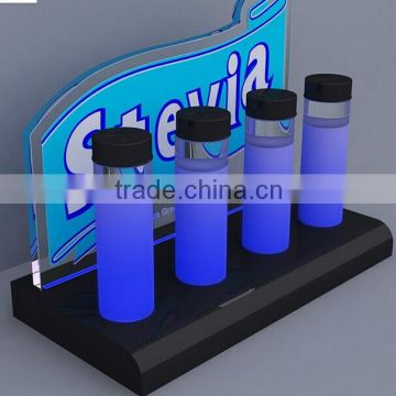 lighted wine display rack made by acrylic material