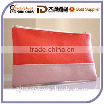 Orange and Pink Clutch Bag Faux Leather Clutch Bag for Women