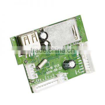 Customized fm/aux/sd mp3 mp4 usb circuit board