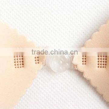 OEM Cloth Breathable Strapless Backless Evening Dress Wedding Dress Silicone Breast Bra photo-3