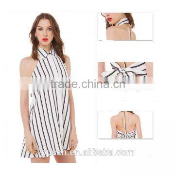 New Arrival Stock Supply Halterneck Backless Sexy Fashion Women Dress With Latest Design photo-2
