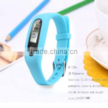 Smart 2D silicone bracelet wristband pedometer