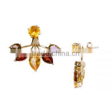 Wholesale Gemnel jewellery brass alloy fashion earring for girls