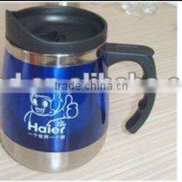 Double wall stainless steel tumbler with handle