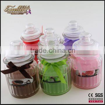 most popular glass jar gift candles with various scents