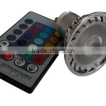 GU10 RGB LED Spotlight. Remote control LED Spotlight