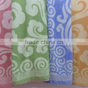 100% cotton 150*220cm jacquard cotton towel blanket