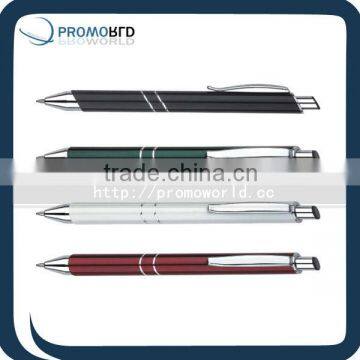 ballpoint aluminum pen metal pen pocket clips metal pen twist