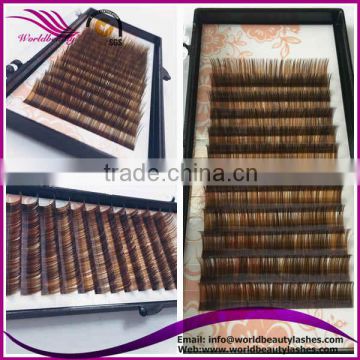 New arrive mixed brown eyelash extension