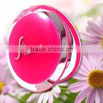 . Double sided round pocket makeup mirror