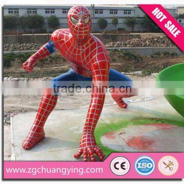 Life size superman statue spiderman statue