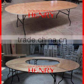 Tiffany chair,Plywood round banquet folding table dining table