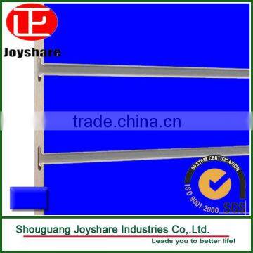 High quality blue melamine slatwall for supermarket