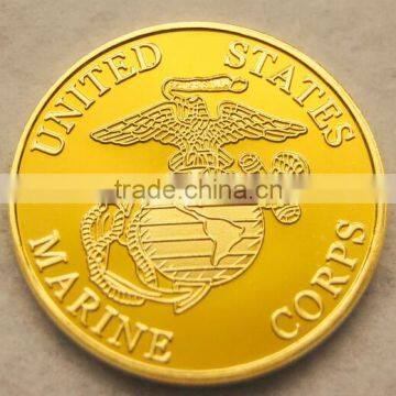 Factory Custom Proof craft imitation gold metal coin Cheap price high quality custom metal own souvenir coin
