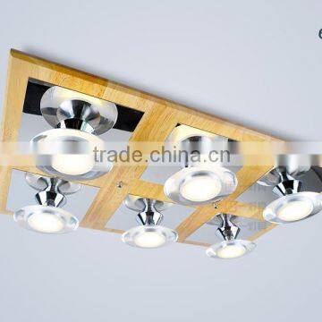 2015 modern dimmable ceiling lamp, wooden base ceiling lamp