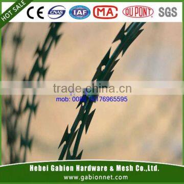 PVC coated razor barbed wire factory