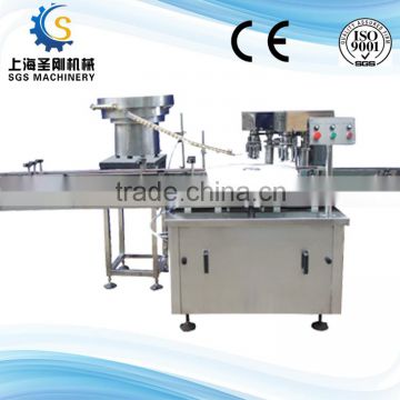 automatic linear bottle capping machine for plastic caps