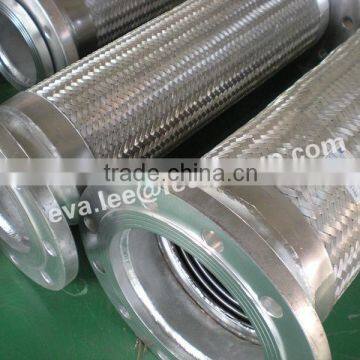 Flexible braided Stainless steel hose with flange end