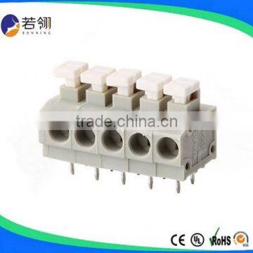 Grey PCB Spring Terminal Block Pitch:3.81/5.0/7.5/10.0mm