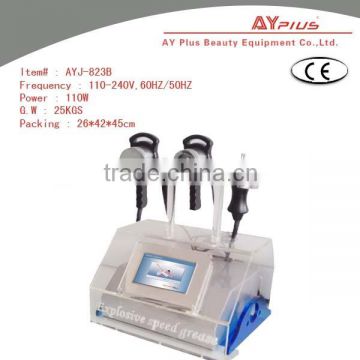 Multifunction fat reduction rf vacuum cavitation beauty machine