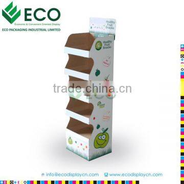 5 Layers Durable Corrugated Juice Display Stand Wholesale with Customzied Printing